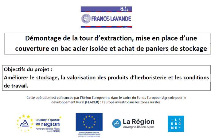 France Lavande - Rénovation du hangar extraction